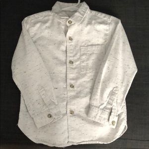 Zara boy long sleeve button down shirt